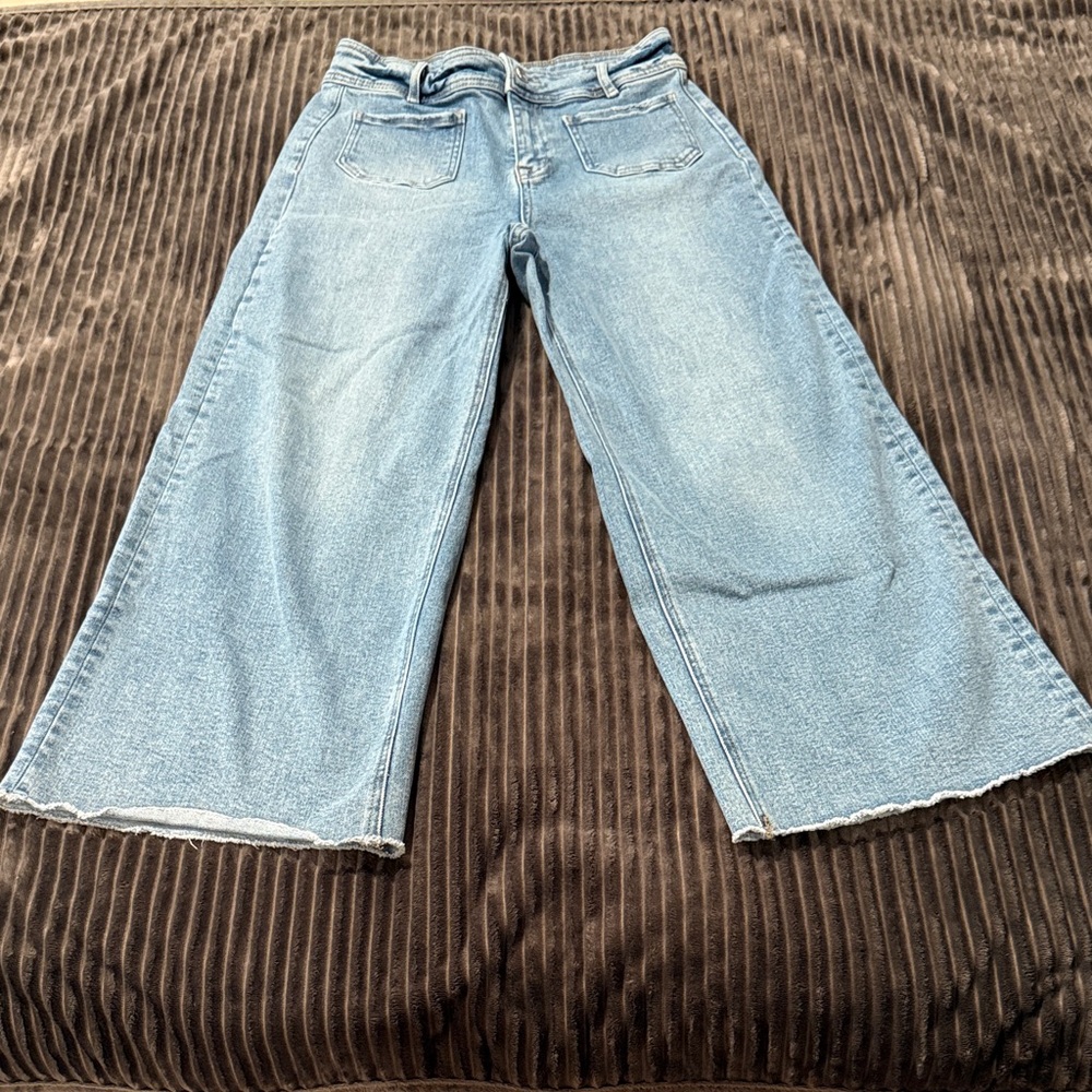 Classic Denim Wide Leg Jeans